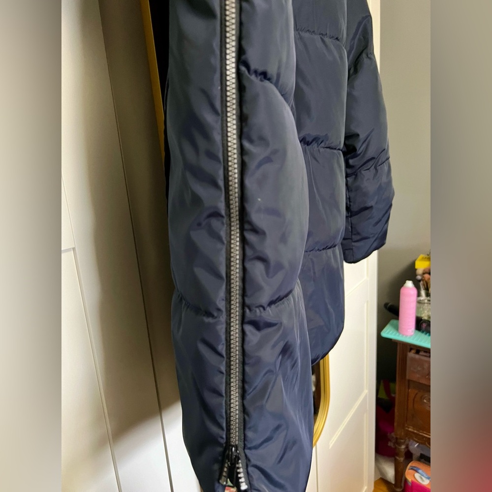 Navy Puffer Jacket - Picture 3 of 6